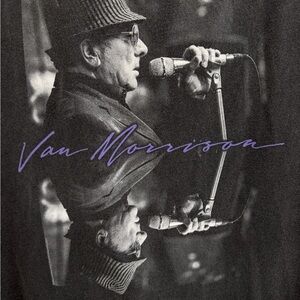 Van Morrison Graphic Men Shirt - Black